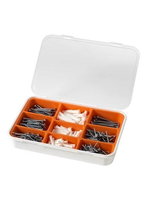 

Fixa 27.9cm Screw & Plug Set, 260 Pieces, White/Silver