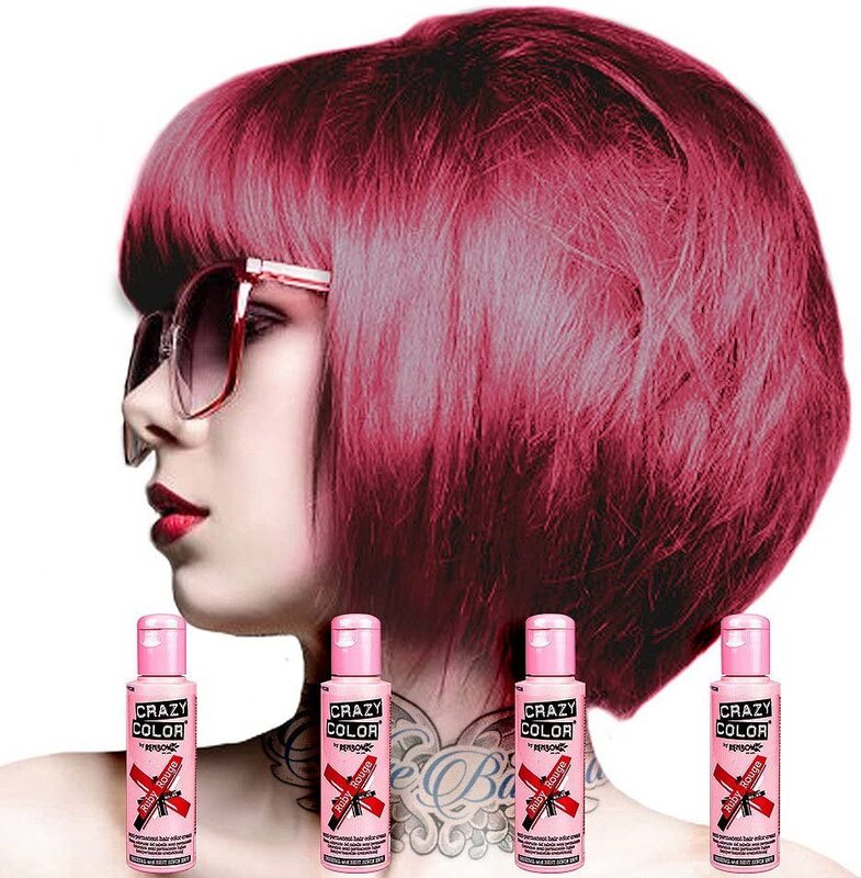 

Crazy Color Renbow Semi Permanent Hair Dye Colour Cream, Ivory, 4 x 100ml