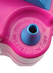 Lightweight Electric Balloon Inflator Pump with 4 Ports, Ages 6+, 21 x 14 x 17cm, Pink/Blue