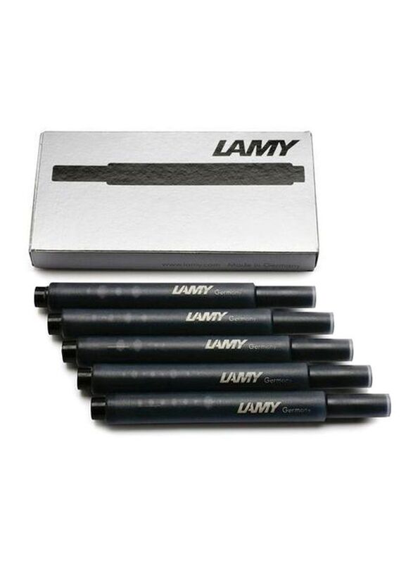 Lamy 5-Piece Fountain Pen Ink Cartridges, Black