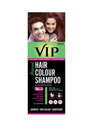 VIP 5-In-1 Shampoo Hair Colour, Brown, 180ml