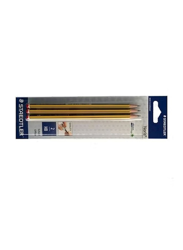 

Staedtler StaEDT Perfumeler 3-Piece Noris Hb2 Pencil, Yellow/Black