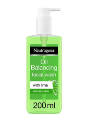 Neutrogena Oil Balancing Facial Wash with Lime, 200ml