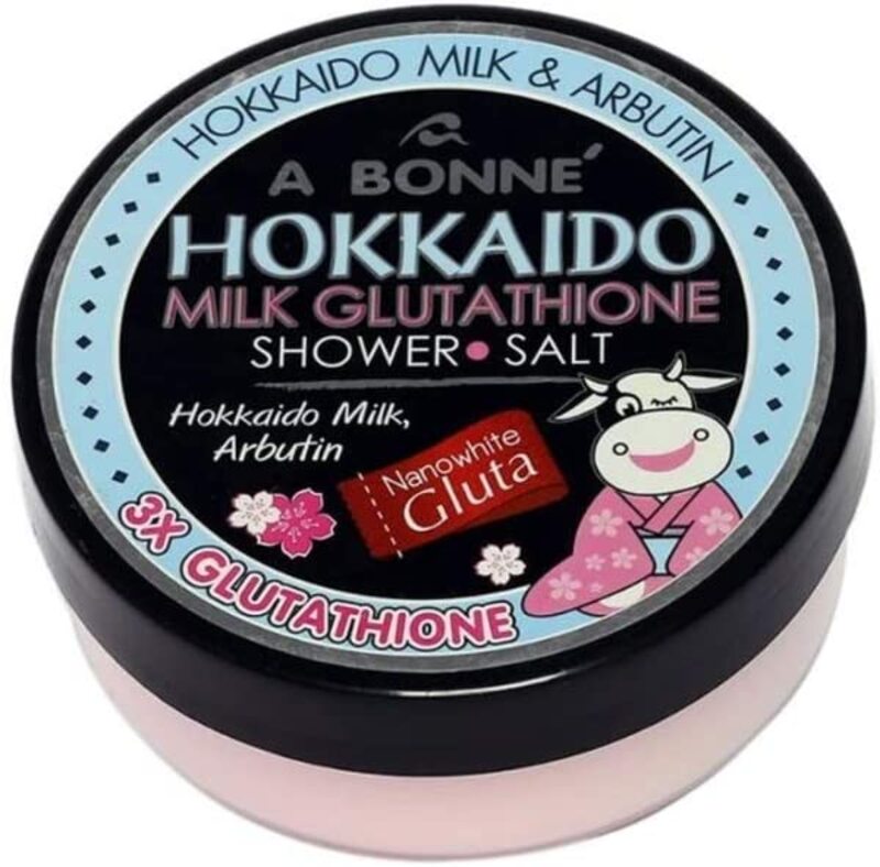 A Bonne Hokkaido Milk Glutathione Shower Salt, 350g