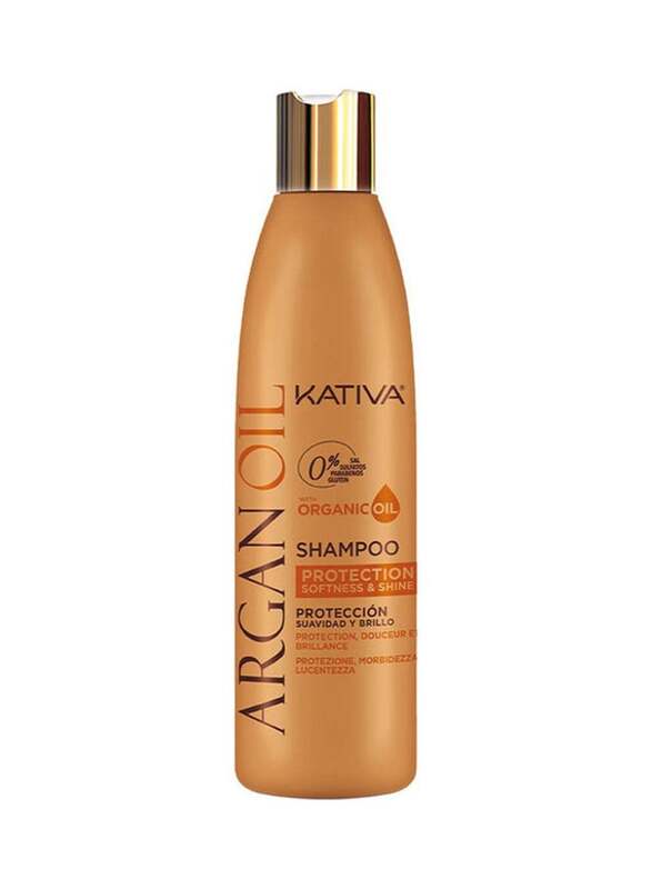 Kativa Argan Organic Oil Shampoo for All Hair Types, 250ml