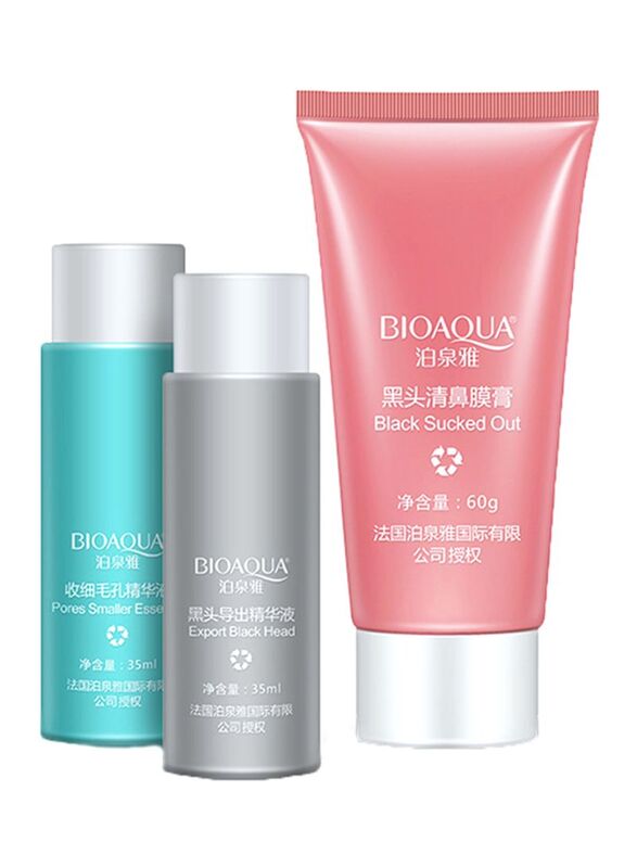 Bioaqua Facial Skin Care Blackhead Remover, 3 Pieces