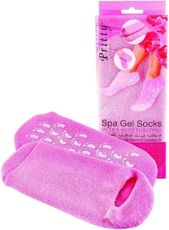 Pritty Ultra Moisturizing Spa Gel Socks  Grey