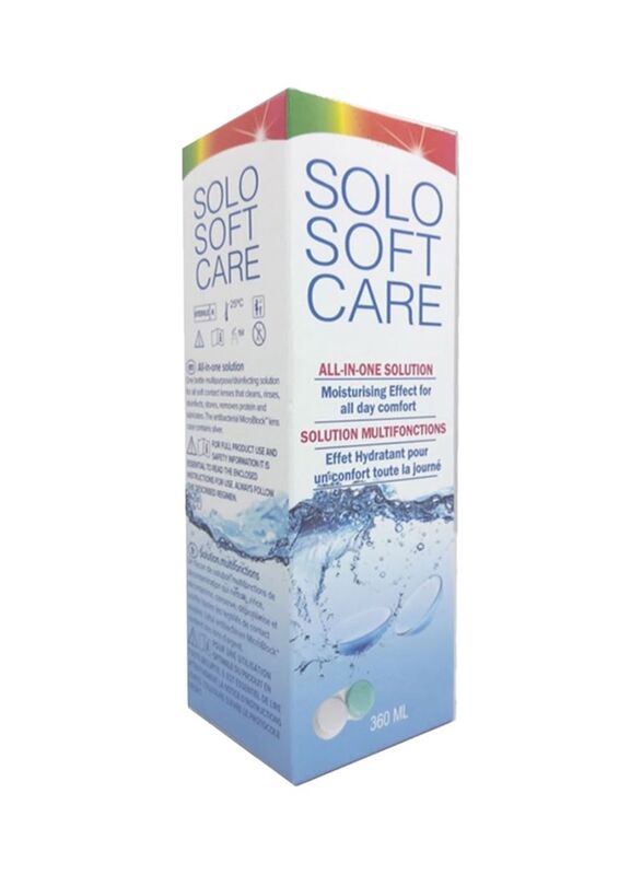 Solo Soft All-in-one Lens Cleaning Solution, 360ml