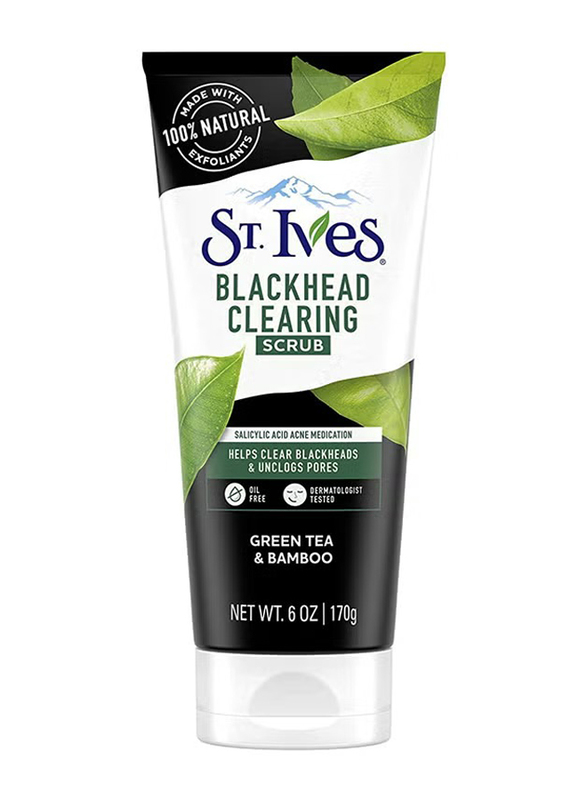 

St. Ives Blackhead Green Tea & Bamboo Clearing Scrub, 3 x 170gm