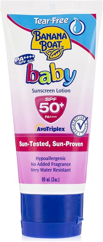 Baby lotion with store sunscreen