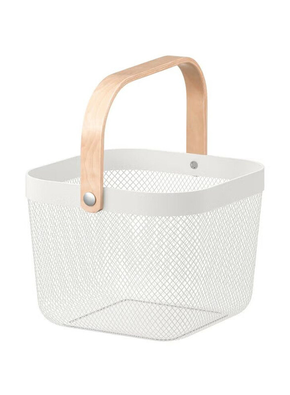 

Risatorp Portable Storage Basket, Silver
