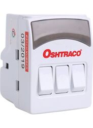 Oshtraco 3-Way Switched Multiway Adaptor, White