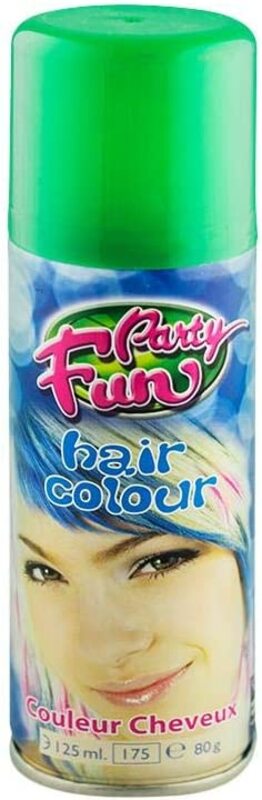 Party Fun Hair Color Spray, Green, 125ml