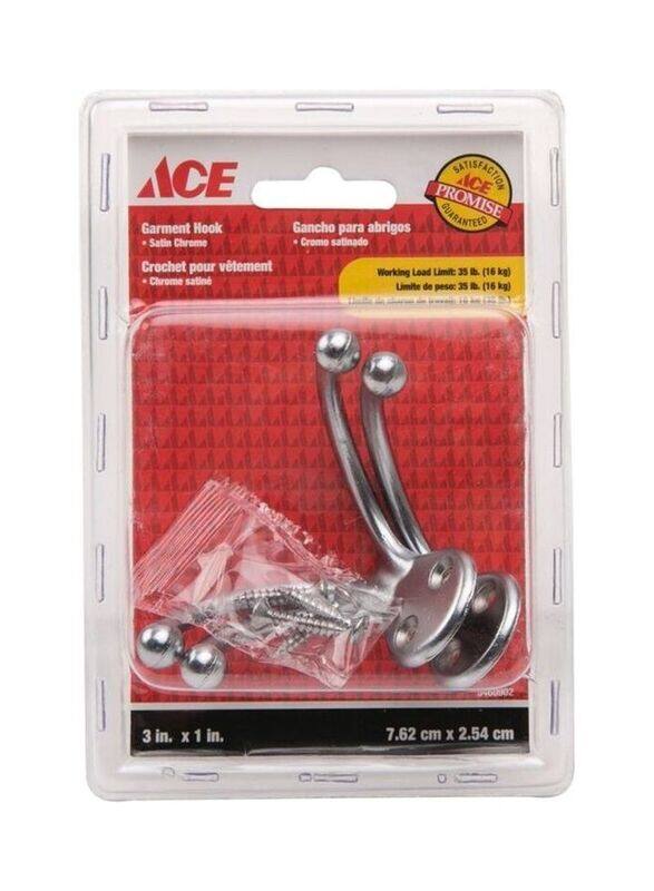 

Ace 2-Piece Double Garment Hook, 76mm, Multicolour