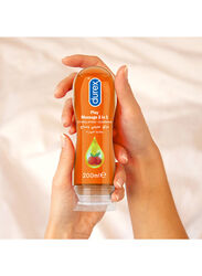 Durex Play Stimultrating Massage 2-in-1 Arousing Guarana Lubricant, Orange, 200ml