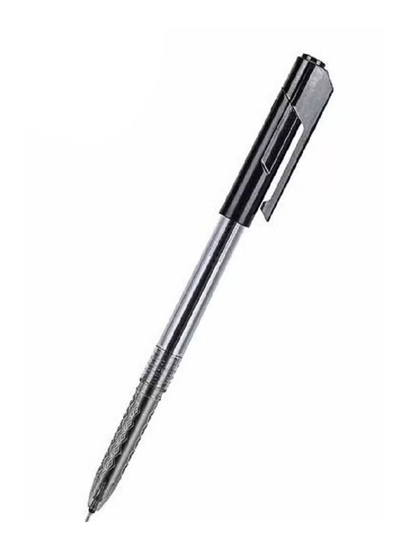 

Deli Refillable Fine Point Ballpoint Pen, 0.5mm, Black