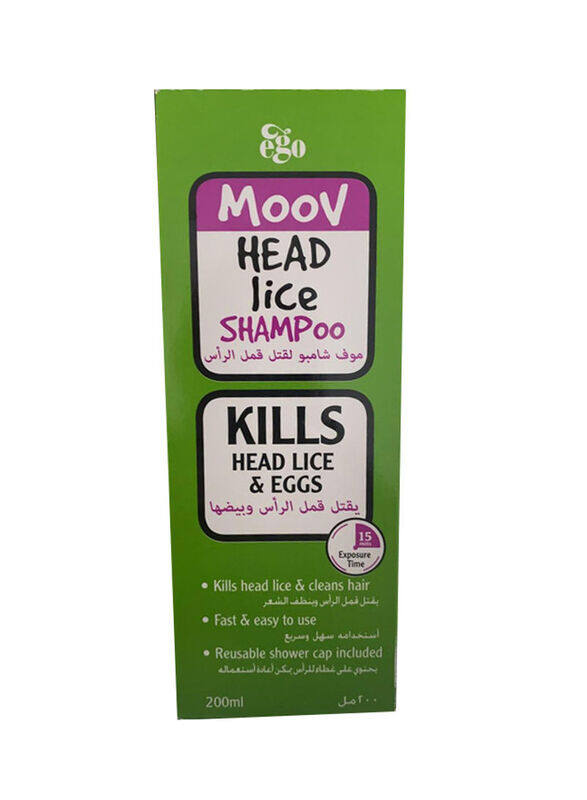 

Ego Qv Moov Head Lice Shampoo for All Hair Types, 200ml