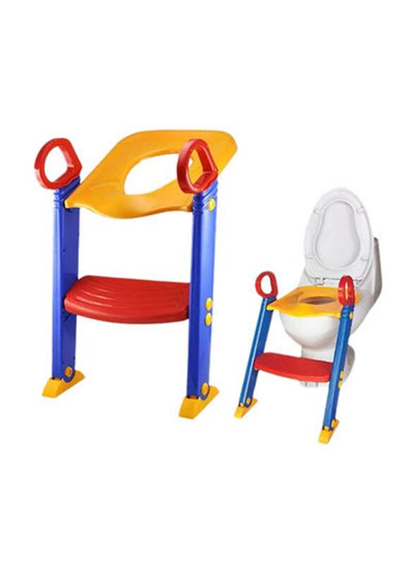 

Generic Portable Folding Trainer Toilet Potty Training Ladder Children Chair, Multicolour