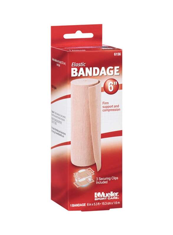 Mueller Elastic Bandages, 6 Pieces, Beige