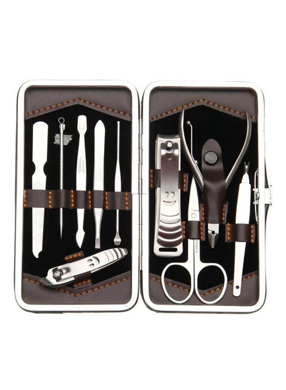 12-Piece Manicure Set, Silver