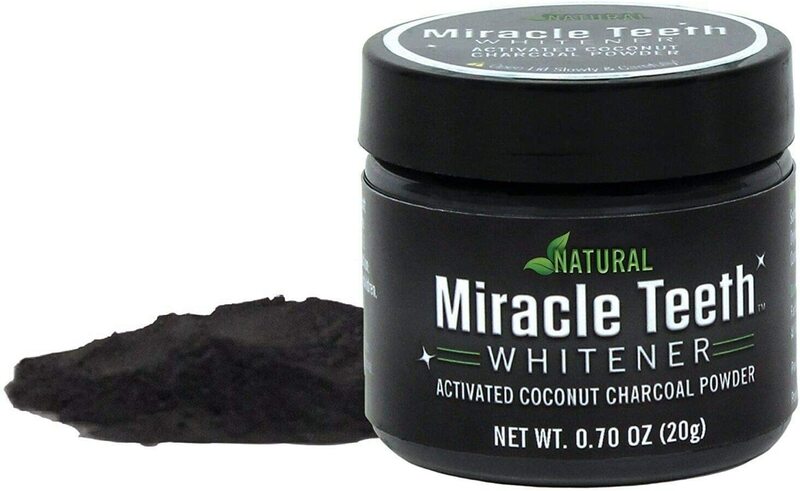 Miracle Teeth Whitener with Activated Coconut Charcoal Powder, 20g