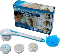 Spin Spa Shower Massager Spinning Spa Brush Set, 5-Piece