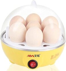 7-Piece Cooker Parts Egg Boiler, WTR-601, Yellow/Clear