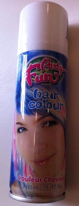 Party Fun Hair Colour Spray, White, 80g