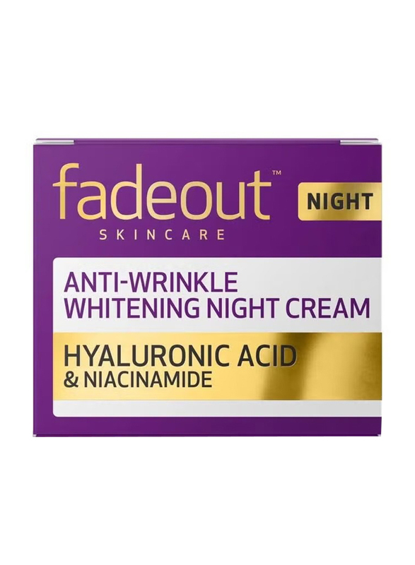 Fadeout Anti-Wrinkle Whitening Night Cream, 50ml
