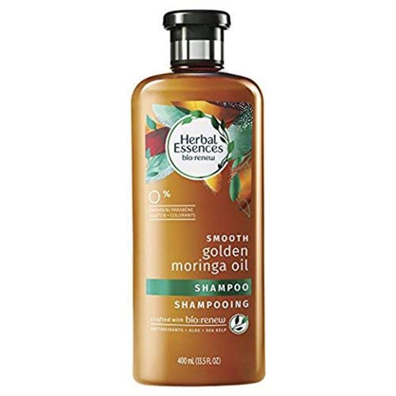 Herbal Essences Smooth Golden Moringa Oil Shampoo, 2 x 400ml