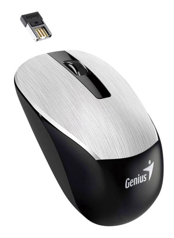 Genius NX-7015 Wireless Optical Mouse, Black/Silver