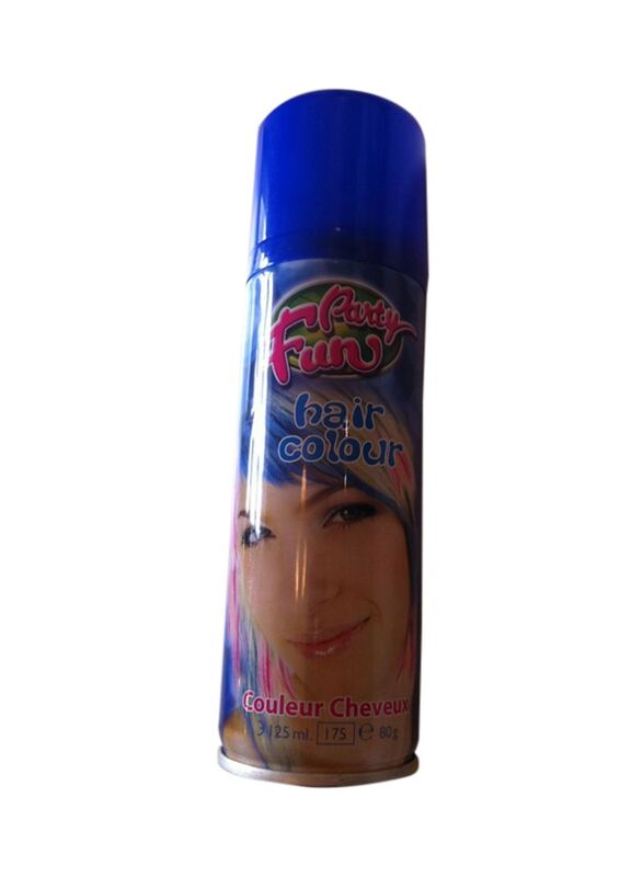 Party Fun Hair Colour Spray, 125ml, Blue