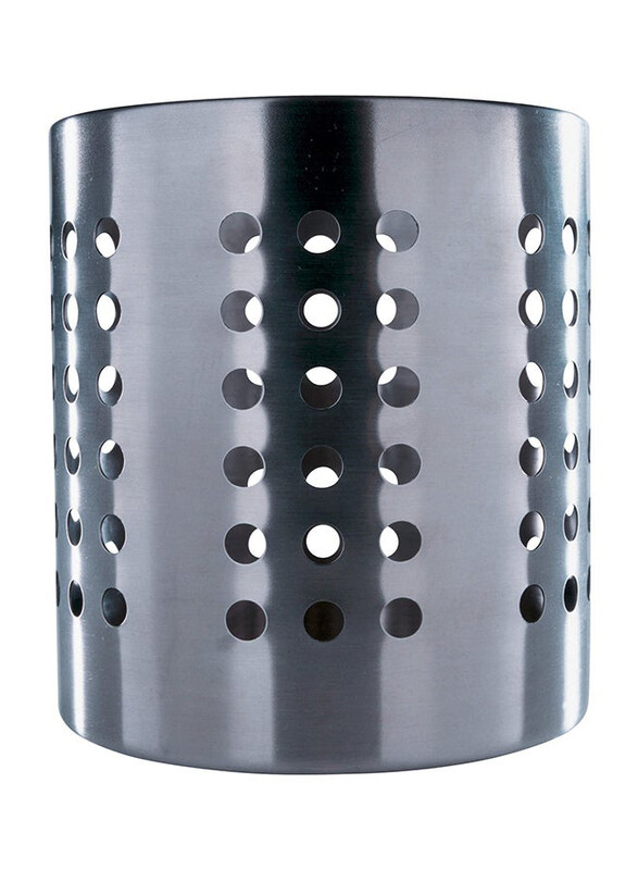 

Generic Stainless Steel Cutlery Stand, Silver