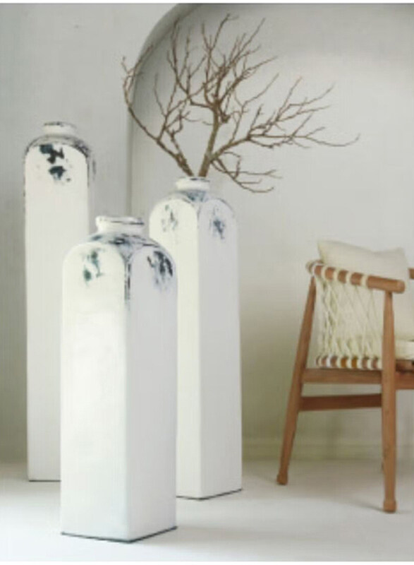 

Generic Candica Square Vase, Medium, Off White