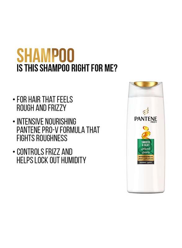 Pantene Pro-V Smooth & Silky Shampoo for All Hair Types, 400ml