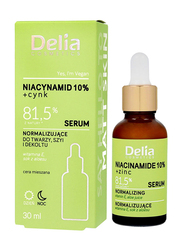 Delia Cosmetics Niacinamide 10% and ZINC Normalizing Serum, 30ml