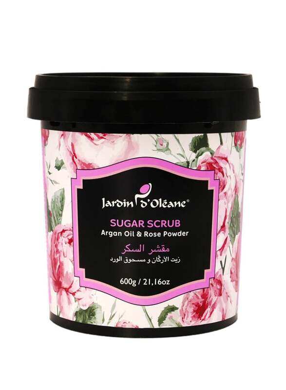 

Jardin D Oleane Sugar Scrub with Argan Oil & Rose Powder, 600gm