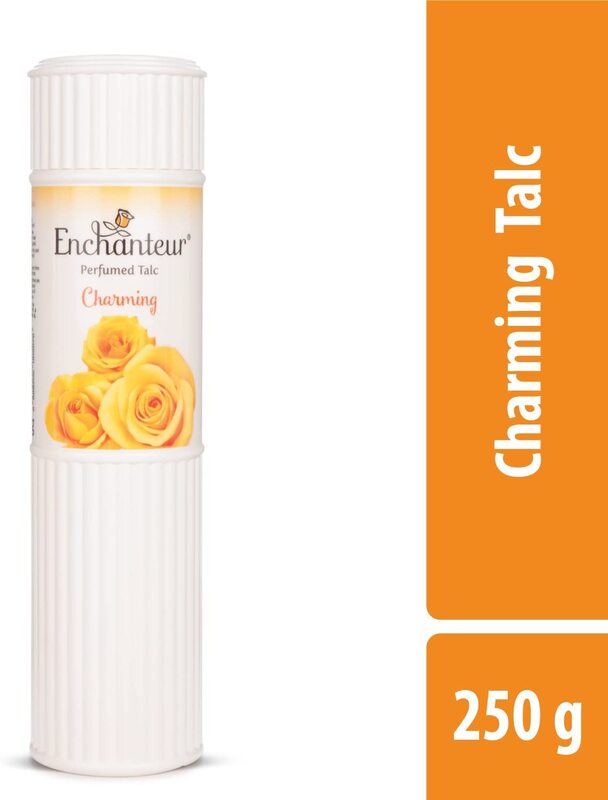 Enchanteur Charming Perfumed Talc Powder, 250gm, White