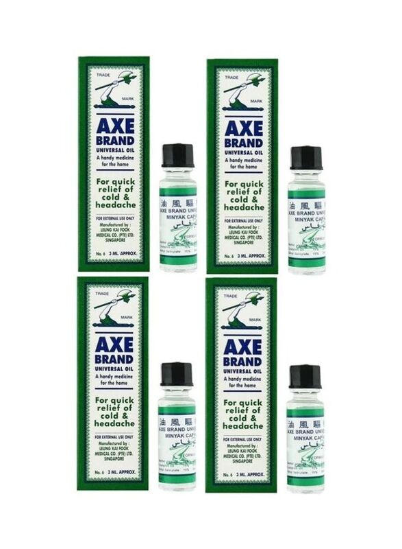 Axe Quick Relief for Cold & Headache, 4 x 3ml