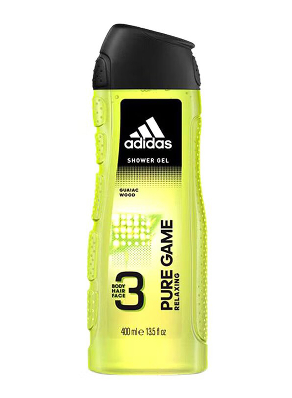 

Adidas Pure Game 3 in1 Body, Hair & Face Shower Gel, 400ml