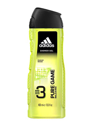 Adidas Pure Game 3 in1 Body, Hair & Face Shower Gel, 400ml