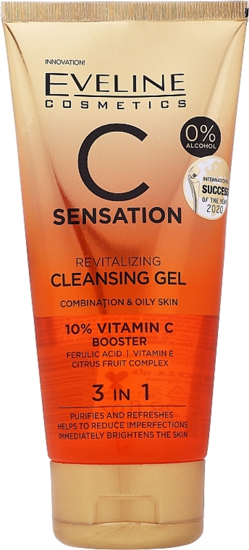 Eveline Cosmetics C Sensation Revitalizing Cleansing Gel 3in1 150ml