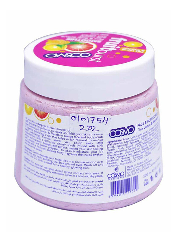 Cosmo Mandarin Orange and Lemon Scrub, 500ml