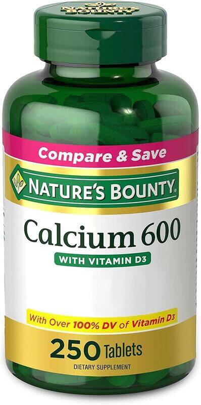 

Generic NATURE'S BOUNTY CALCIUM 600 MG WITH VITAMIN D3, TABLETS 250'S