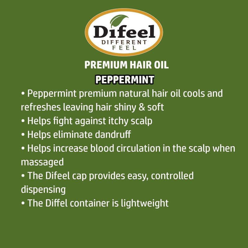 Difeel Peppermint Premium Natural Hair Oil, 75ml