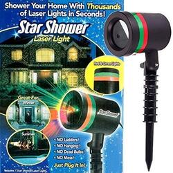 Star Shower Laser Lights Star Projector Outdoor Lighting, Black
