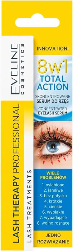 

Generic Eveline Cosmetics Concentrated Lash Therapy Prof Eyelash Serum 8in1 10ml