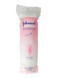 Johnson's Pure Cotton Make-Up Pads, 80 Pads, White