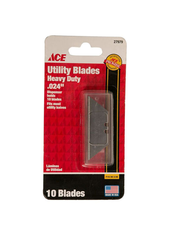 Ace Pocket Pack Replacement Blades, 10 Piece, Grey