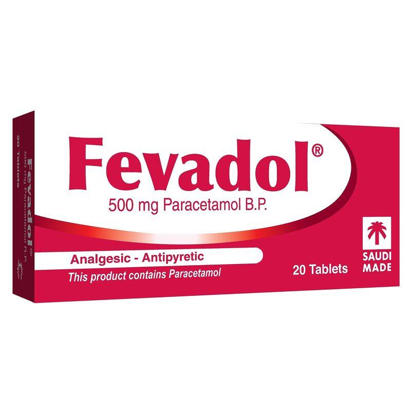 

Generic FEVADOL EXTRA 65 MG/500 MG TABLETS 20'S